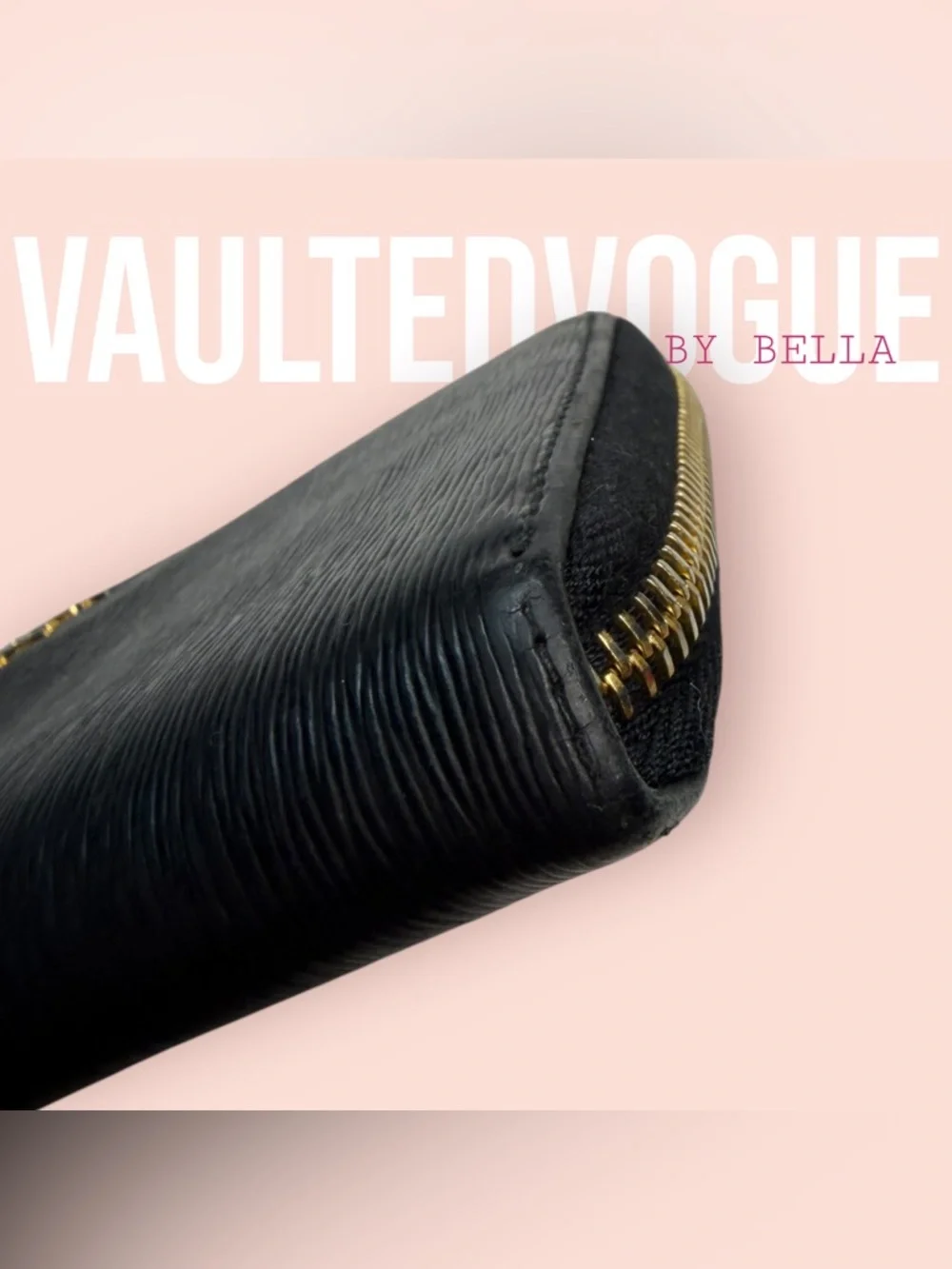 Prada Black Saffiano Leather Wallet with Gold Hardware